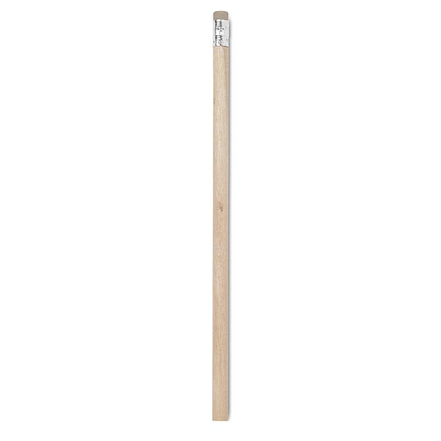Pencil with eraser  - wood