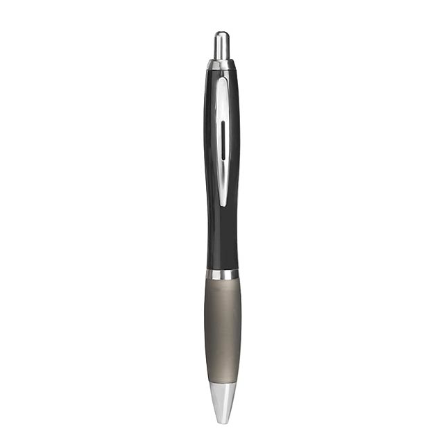 Soft grip automatic ball pen  - black