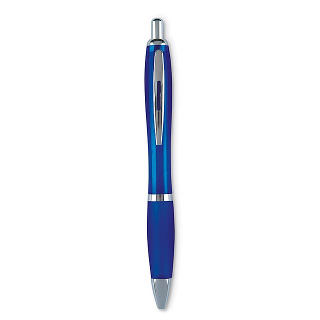 Plastové kuličkové pero - propiska - transparentní modrá