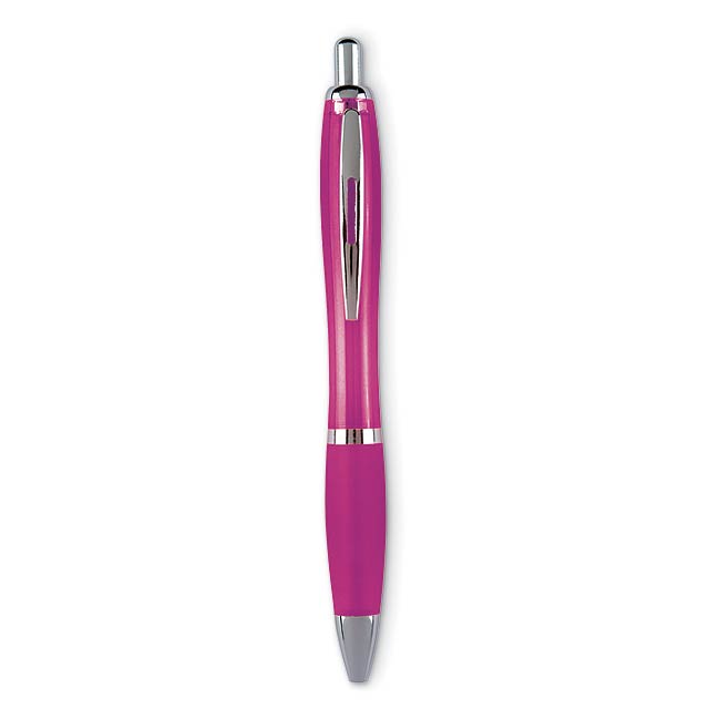 Push button ball pen           KC3314-38 - fuchsia