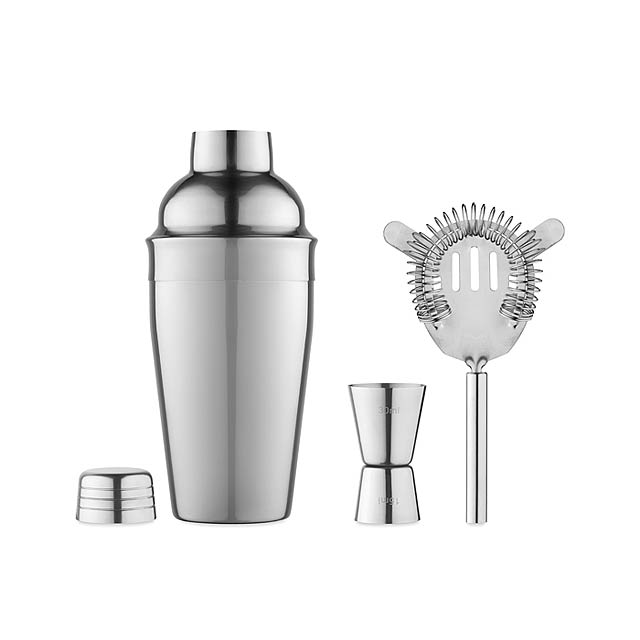 Cocktail set  - shiny silver