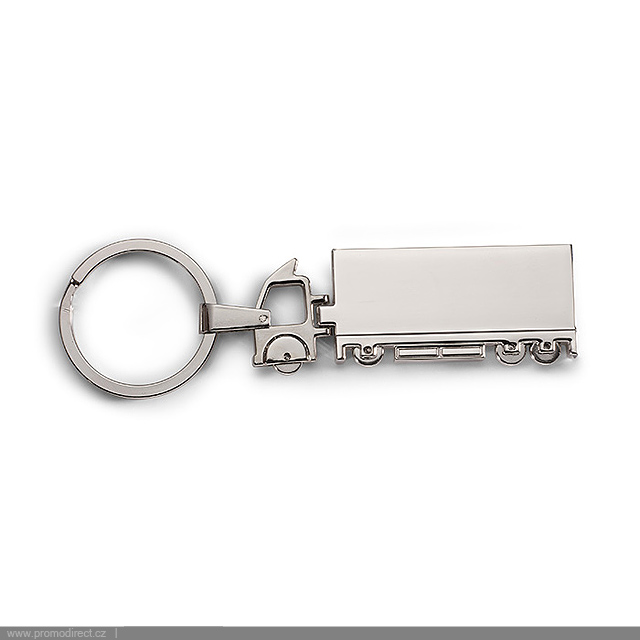 Truck metal keyring  - silver