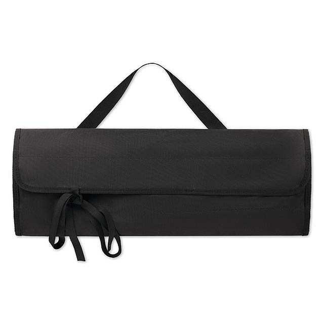 BBQ apron with BBQ tools  - black