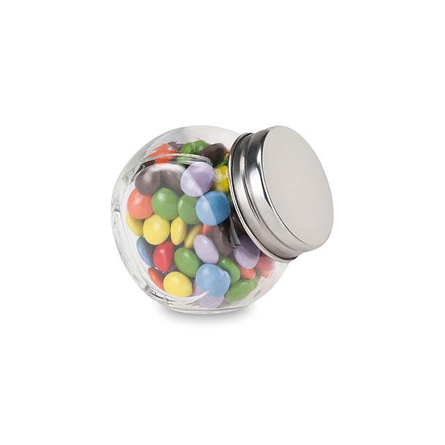 Mini candy jar with chocolates  - multicolor