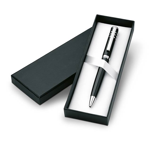 Kugelschreiber in Geschenkbox - schwarz