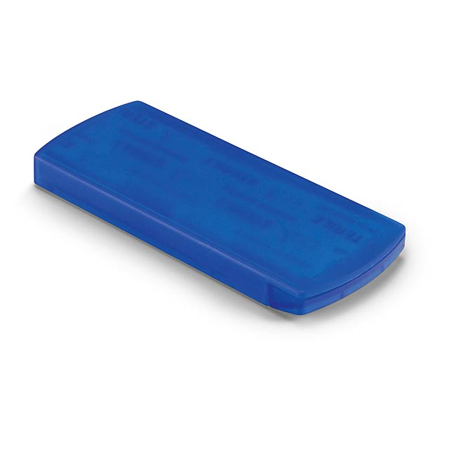 Plasters in small box 5 pcs  - transparent blue