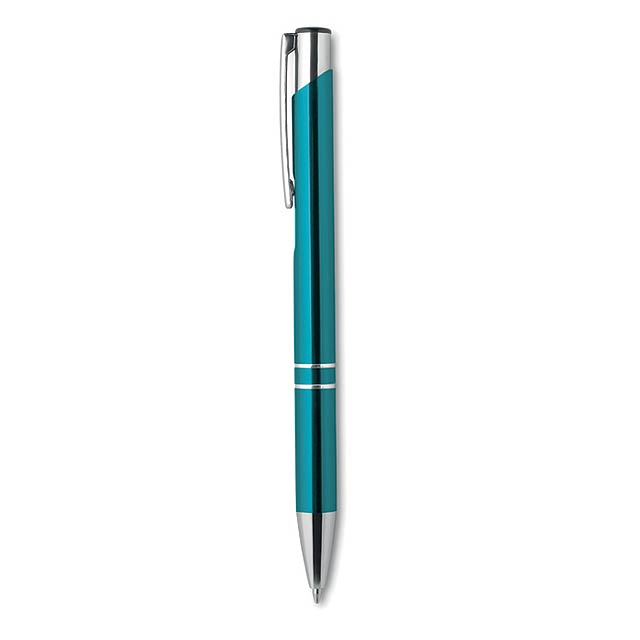 Push button pen with black ink KC8893-12 - turquoise