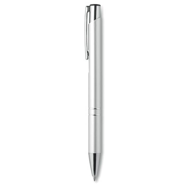 Push button pen with black ink KC8893-14 - silver