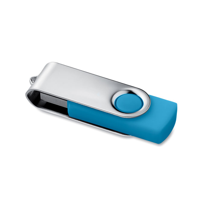 TECHMATE USB Flash disk 16GB - tyrkysová
