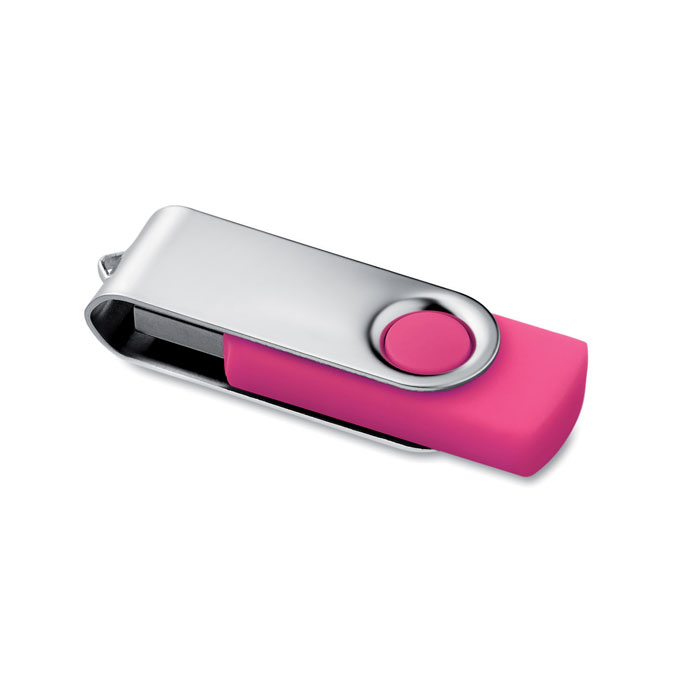 TECHMATE USB Flash disk 16GB - fuchsiová (tm. ružová)