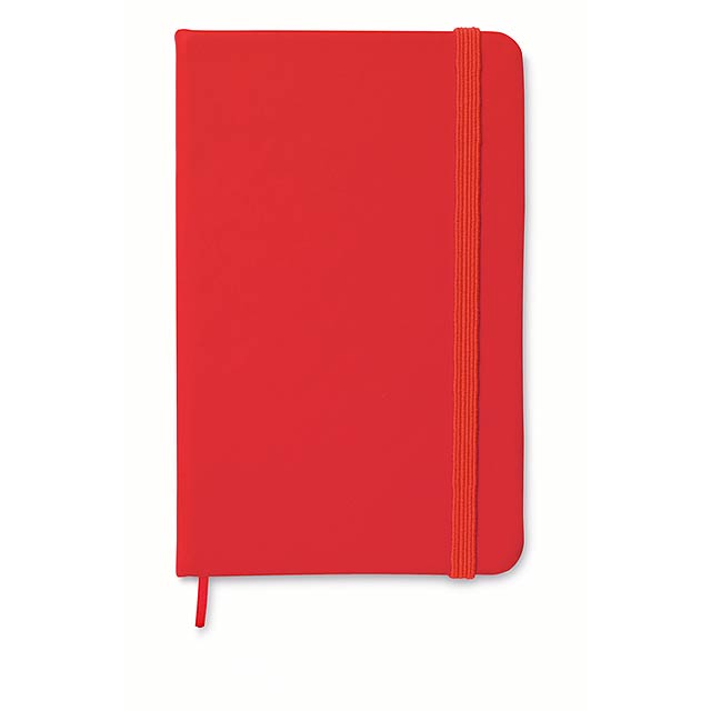 A6 notebook lined  - red