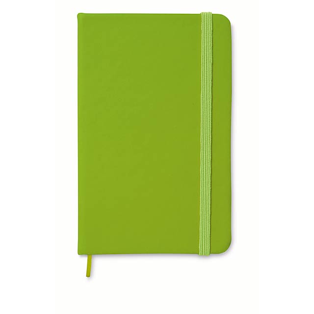 A6 Notebook ausgekleidet - zitronengelb 