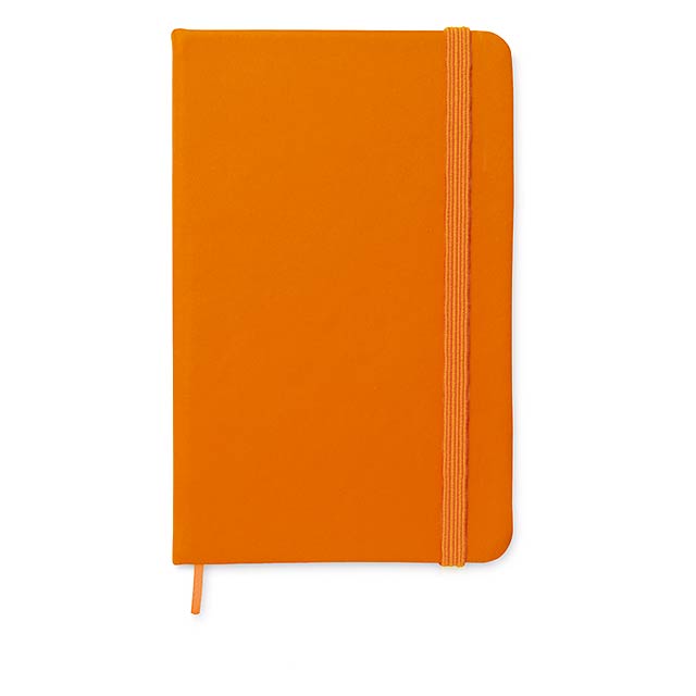 A5 Notebook ausgekleidet - Orange