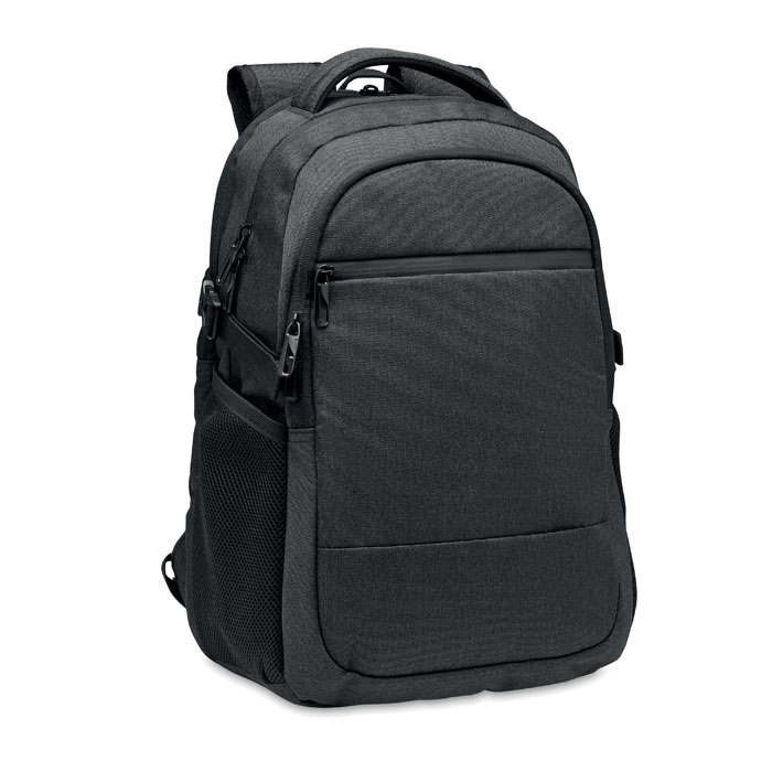 600D RPET laptop backpack - HANA - black