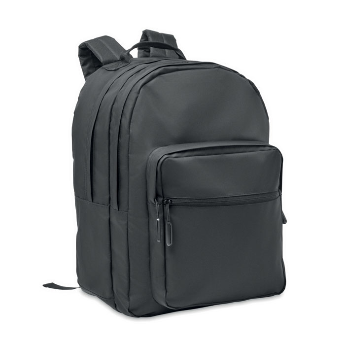 300D RPET laptop backpack - VALLEY BACKPACK - black