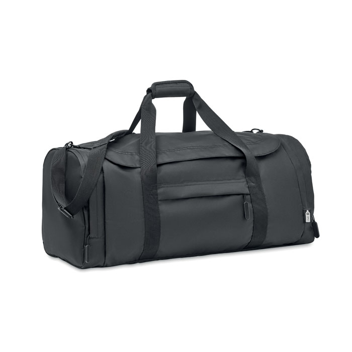 Große Sporttasche 300D RPET - VALLEY DUFFLE - schwarz