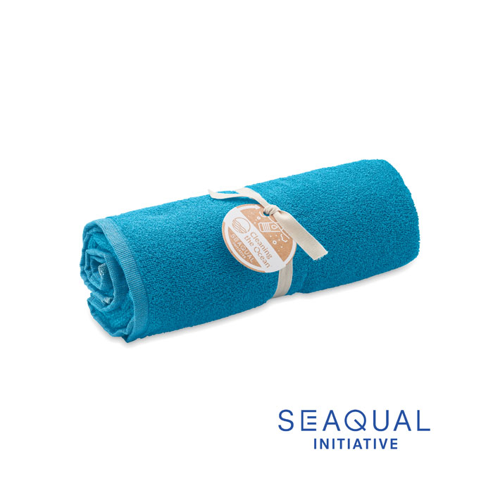 SEAQUAL® towel 70x140cm - SAND - turquoise
