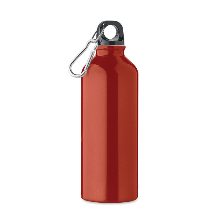 Recycled aluminium bottle 500ml - REMOSS - red