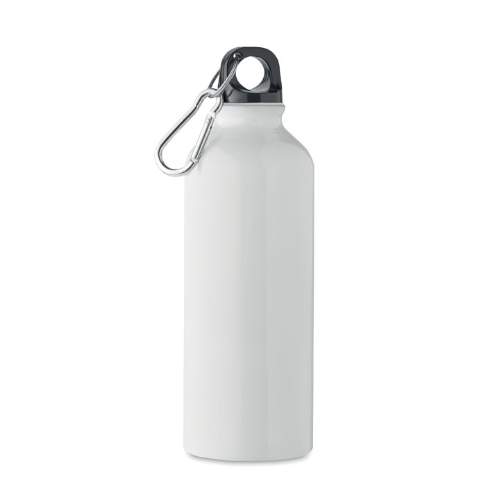 Recycled aluminium bottle 500ml - REMOSS - white