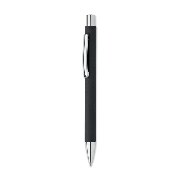 Recycled paper push ball pen - OLYMPIA - black