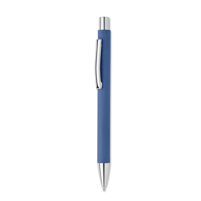 Recycled paper push ball pen - OLYMPIA - royal blue