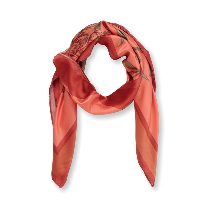 Schal Satin-Polyester - VICTORIA - Rot