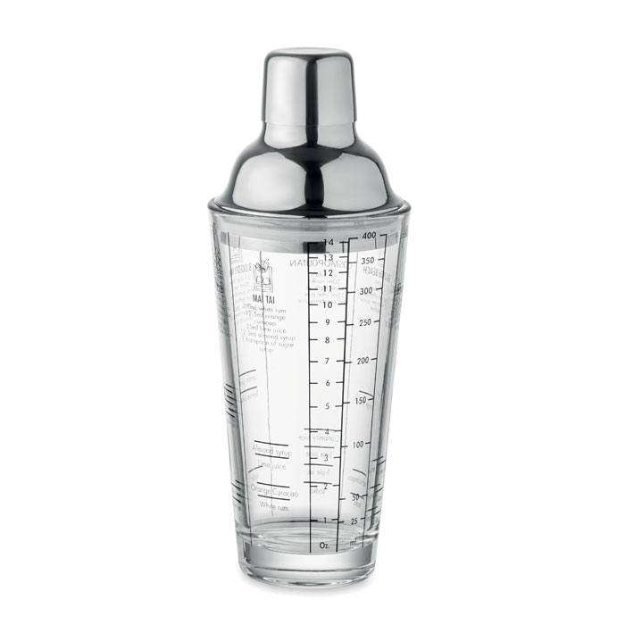 Glass cocktail shaker 400 ml - POLITAN - transparent