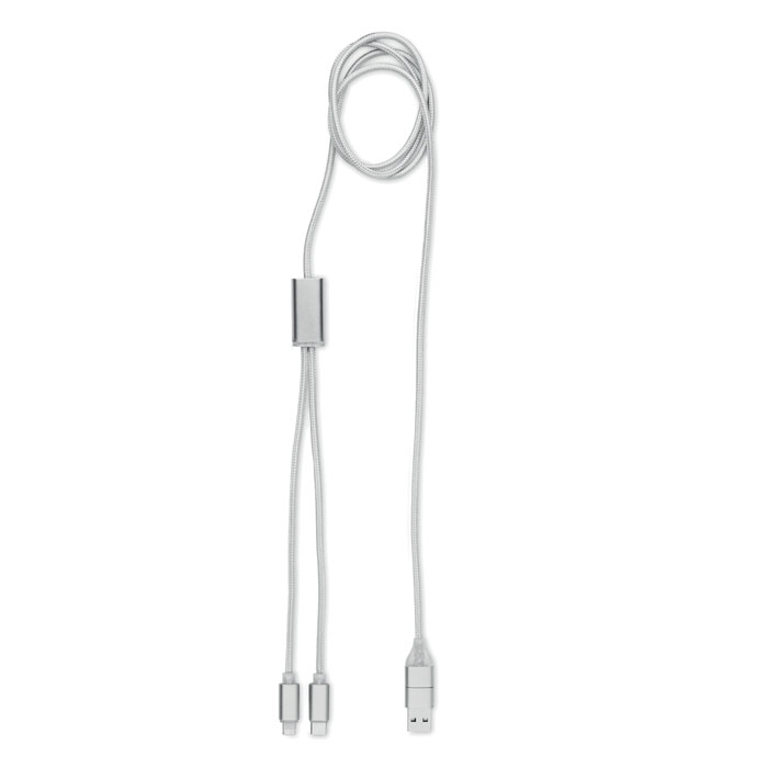 Ladekabel 2in1 - CABLONG - Silber