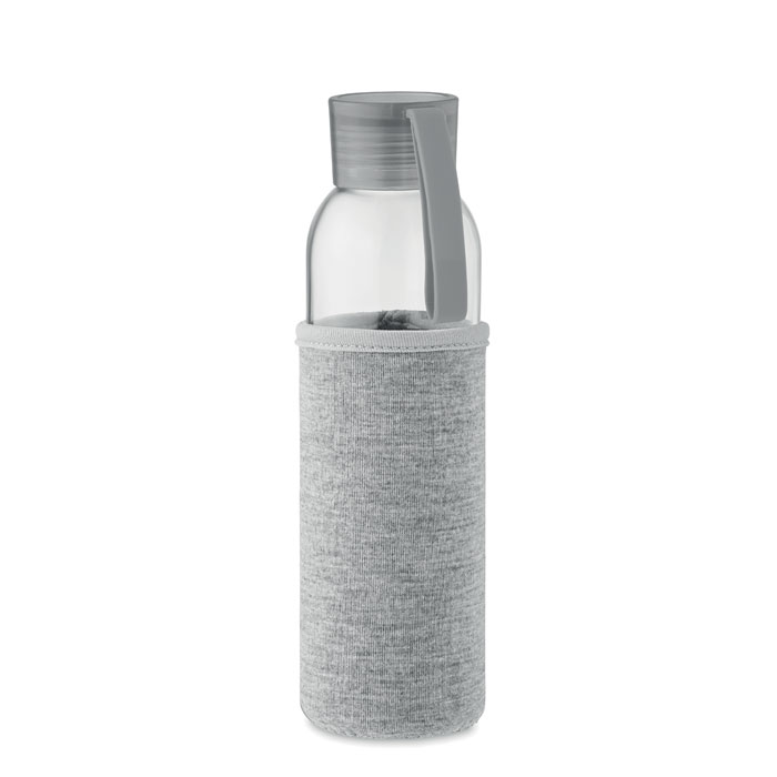 Recycled glass bottle 500 ml - EBOR - grey