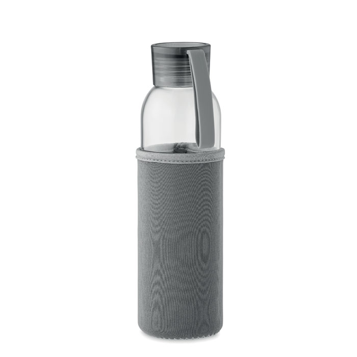 Recycled glass bottle 500 ml - EBOR - stone grey