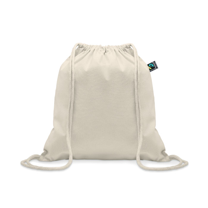 Fairtrade drawstring bag - OSOLE DRAW - beige