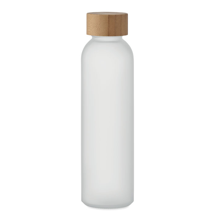 Frosted glass bottle 500ml - ABE - transparent white