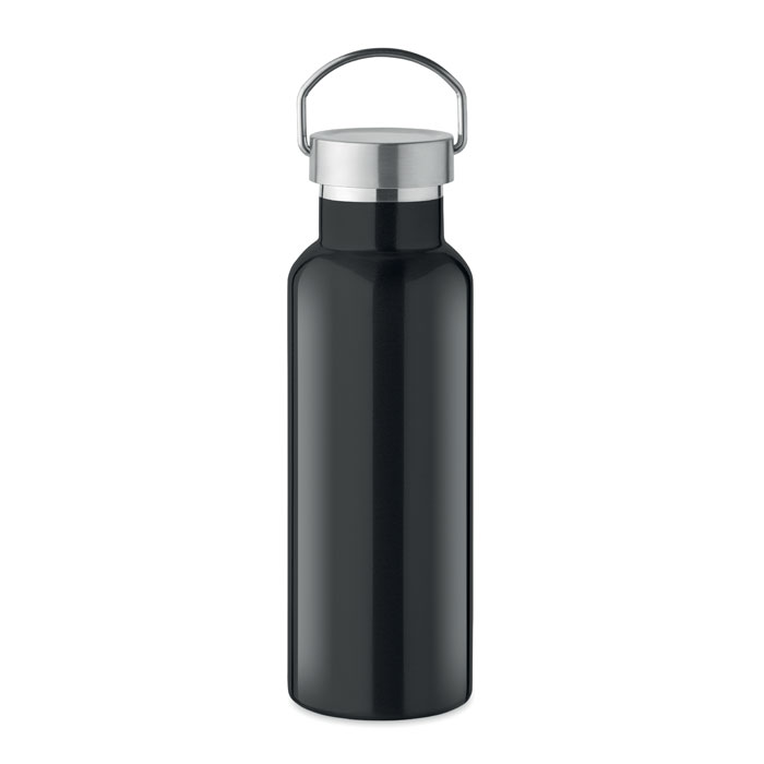 Double wall bottle 500 ml - FLORENCE - black