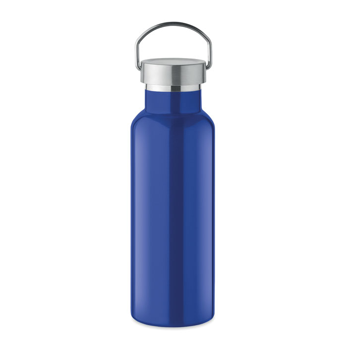 Doppelwandige Flasche 500 ml - FLORENCE - blau