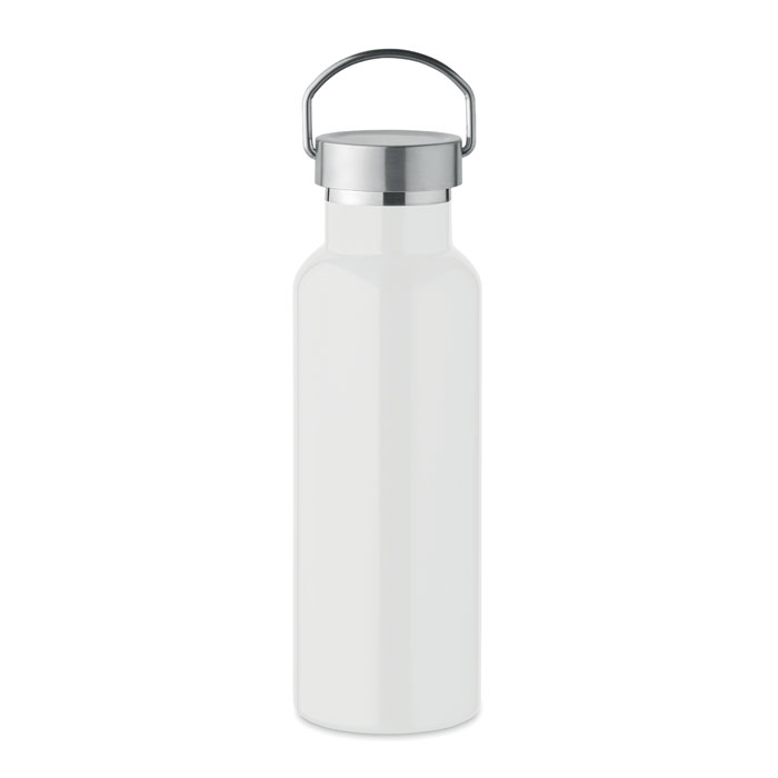 Double wall bottle 500 ml - FLORENCE - white