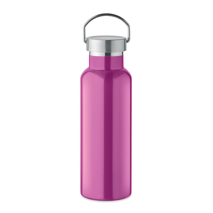 Double wall bottle 500 ml - FLORENCE - fuchsia