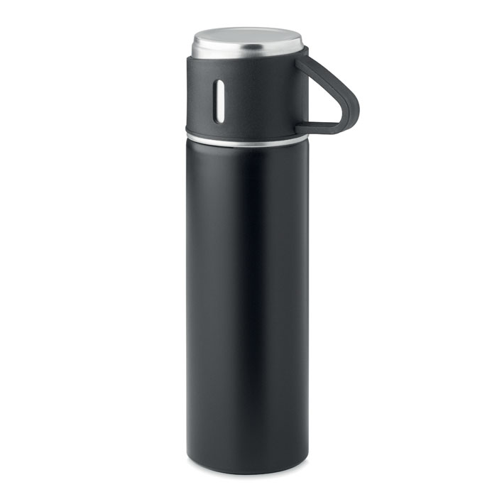 Double wall bottle 420 ml - TONIA - black