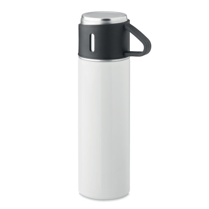 Double wall bottle 420 ml - TONIA - white