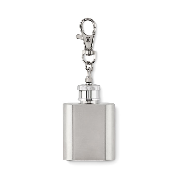 Hipflask key ring - HIPPY - silver