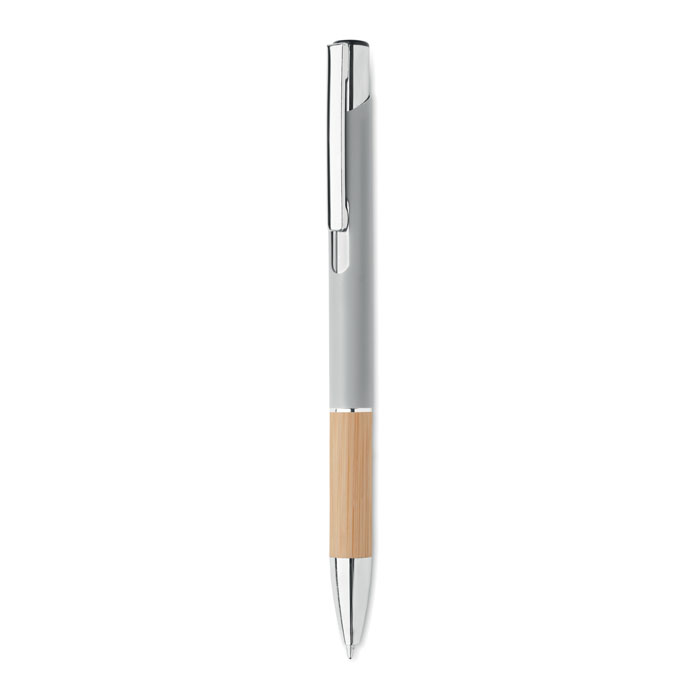 Push button aluminium pen - SPARTA - matt silver