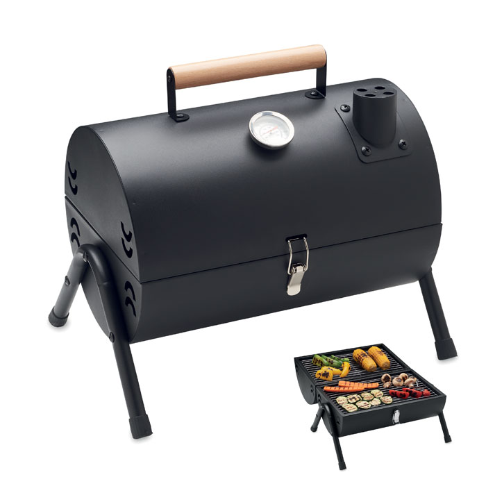 Tragbarer BBQ Grill - CHIMEY - schwarz