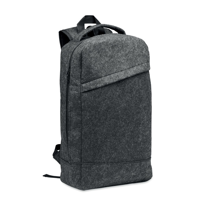 13" Laptop Rucksack RPET-Filz - LLANA - Dunkelgrau