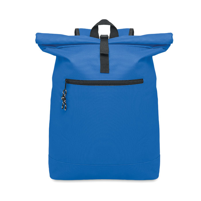 600Dpolyester rolltop backpack - IREA - royal blue