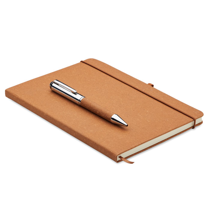 Set mit Notizbuch - ELEGANOTE - Beige