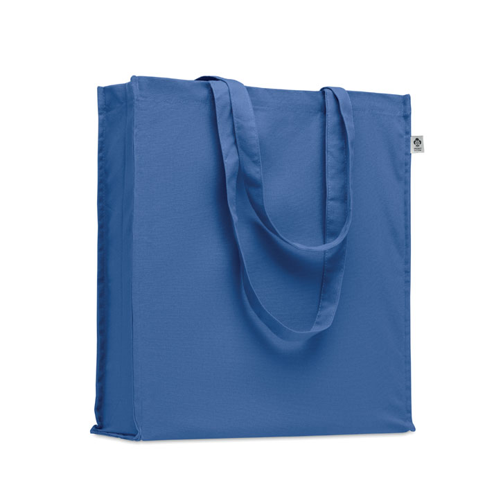 Organic cotton shopping bag - BENTE COLOUR - royal blue