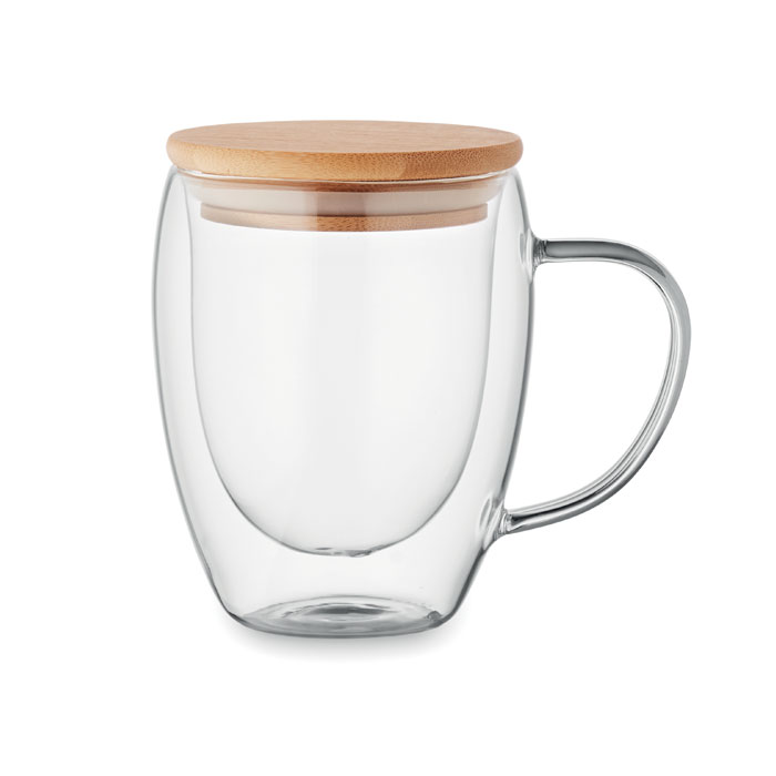 Double wall borosilicate mug - TIRAL - transparent