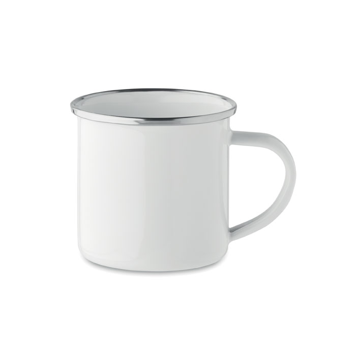 Enamel layer sublimation mug - PLATEADO S - white