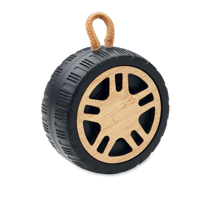 Wireless speaker tire shaped - MATIC - wood