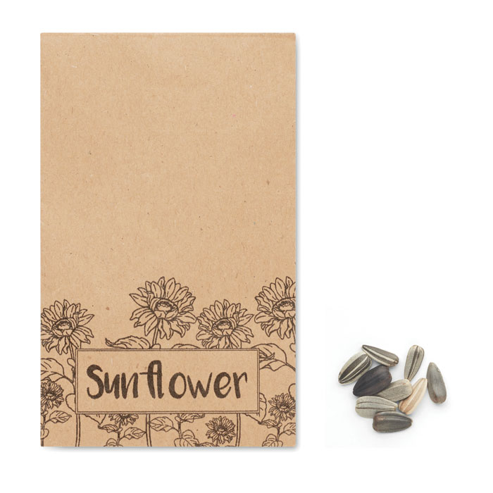 Sunflower seeds in envelope - GIRASOL - beige