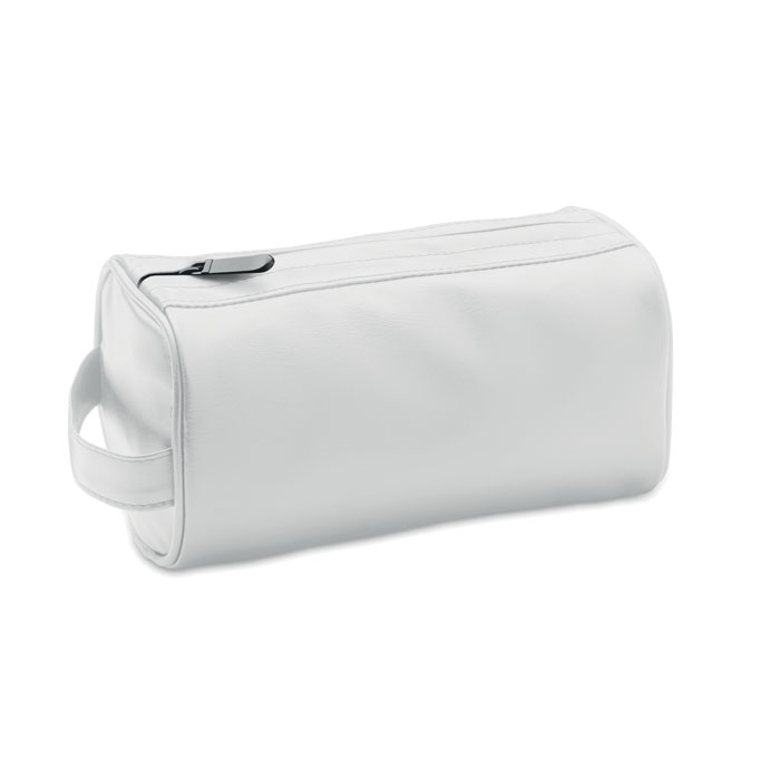 Soft PU cosmetic bag and zipper - BAI COSMETIC - white